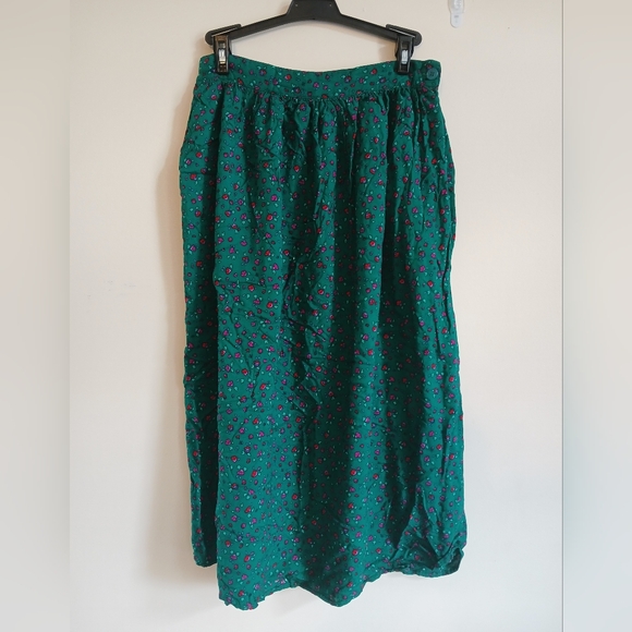 Sag Harbor Floral Midi Skirt Size 13/14 - Picture 1 of 6